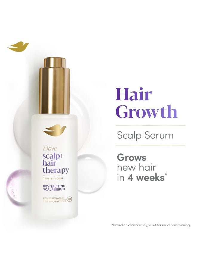 Dove Scalp + Hair Therapy Density Boost Revitalizing Scalp Serum with active ingredients 2.5% Niacinamide and 1.5% Zinc-peptides for visibly denser hair growth 50ml - Image 3